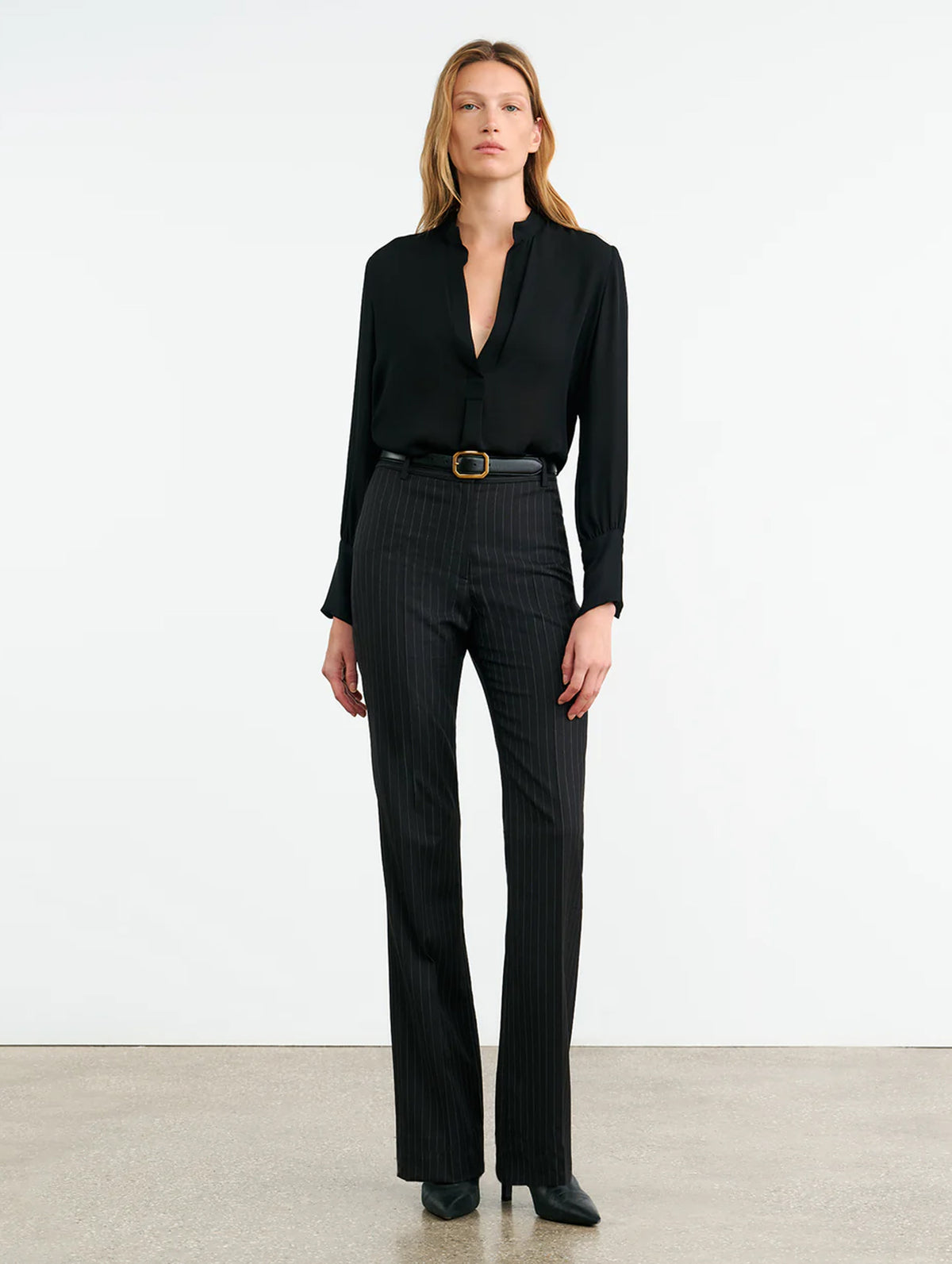 Montaine Silk Blouse in Black