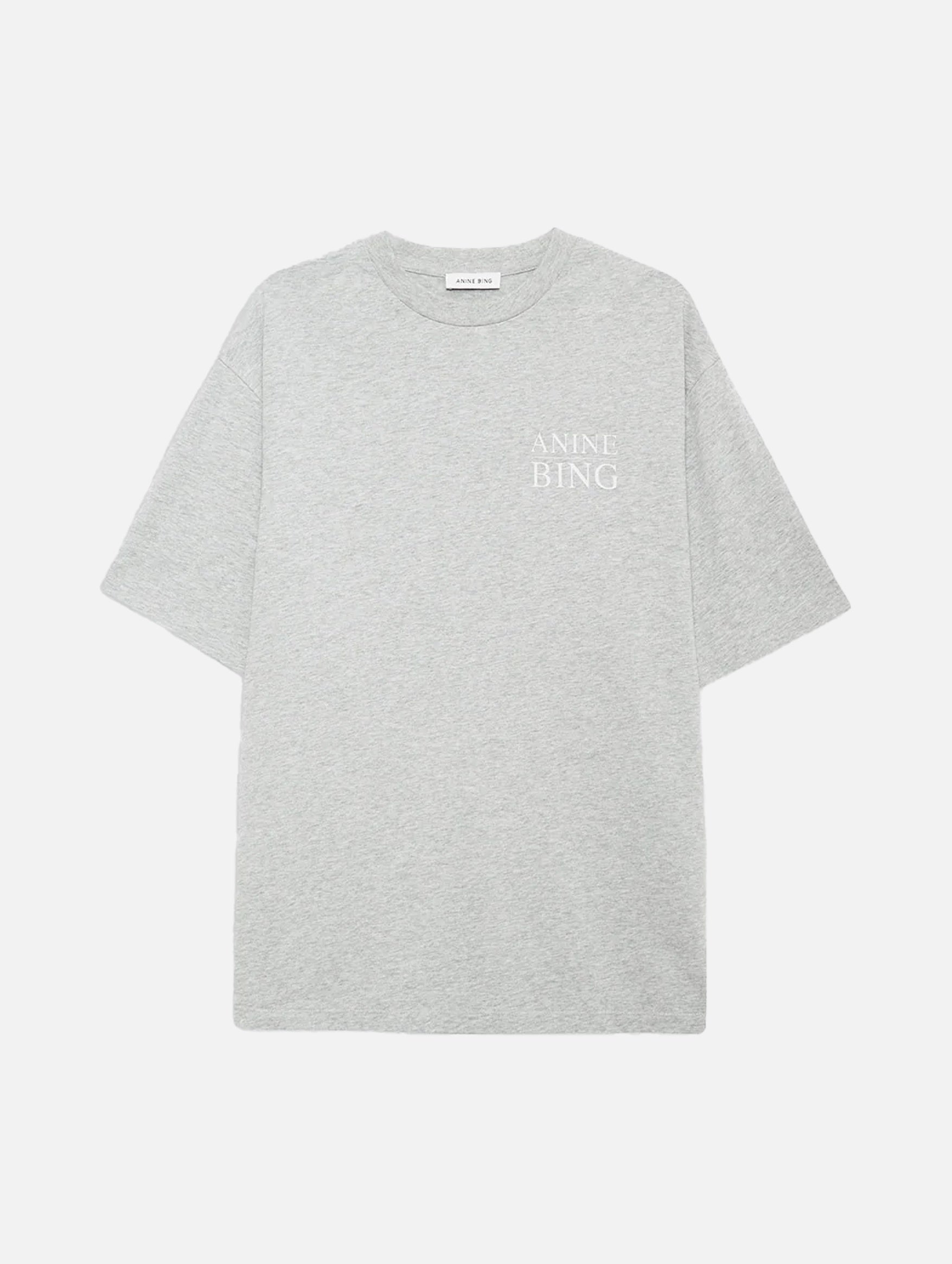 Myers Serif Tee in Washed Heather Grey