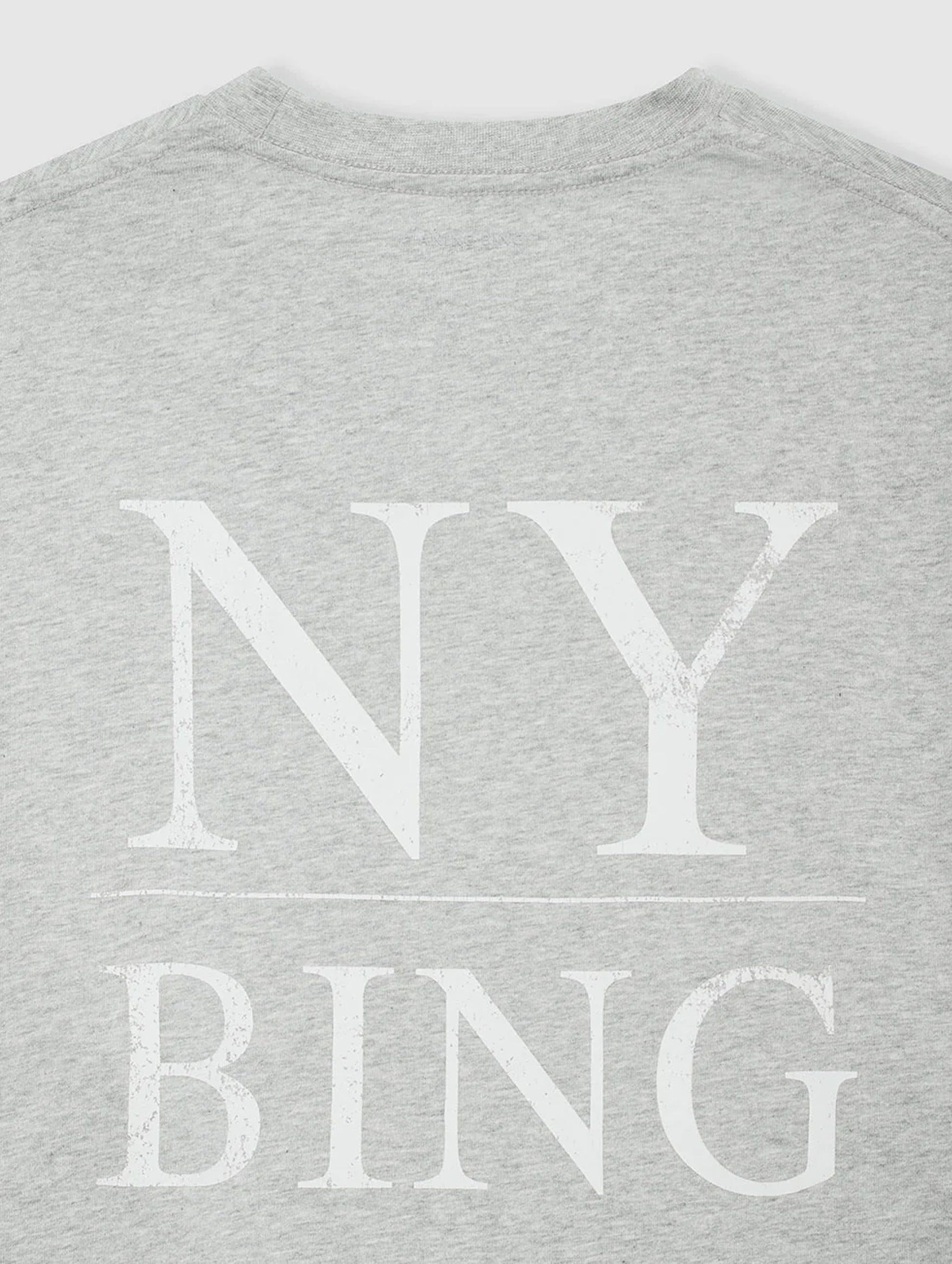 Myers Serif Tee in Washed Heather Grey