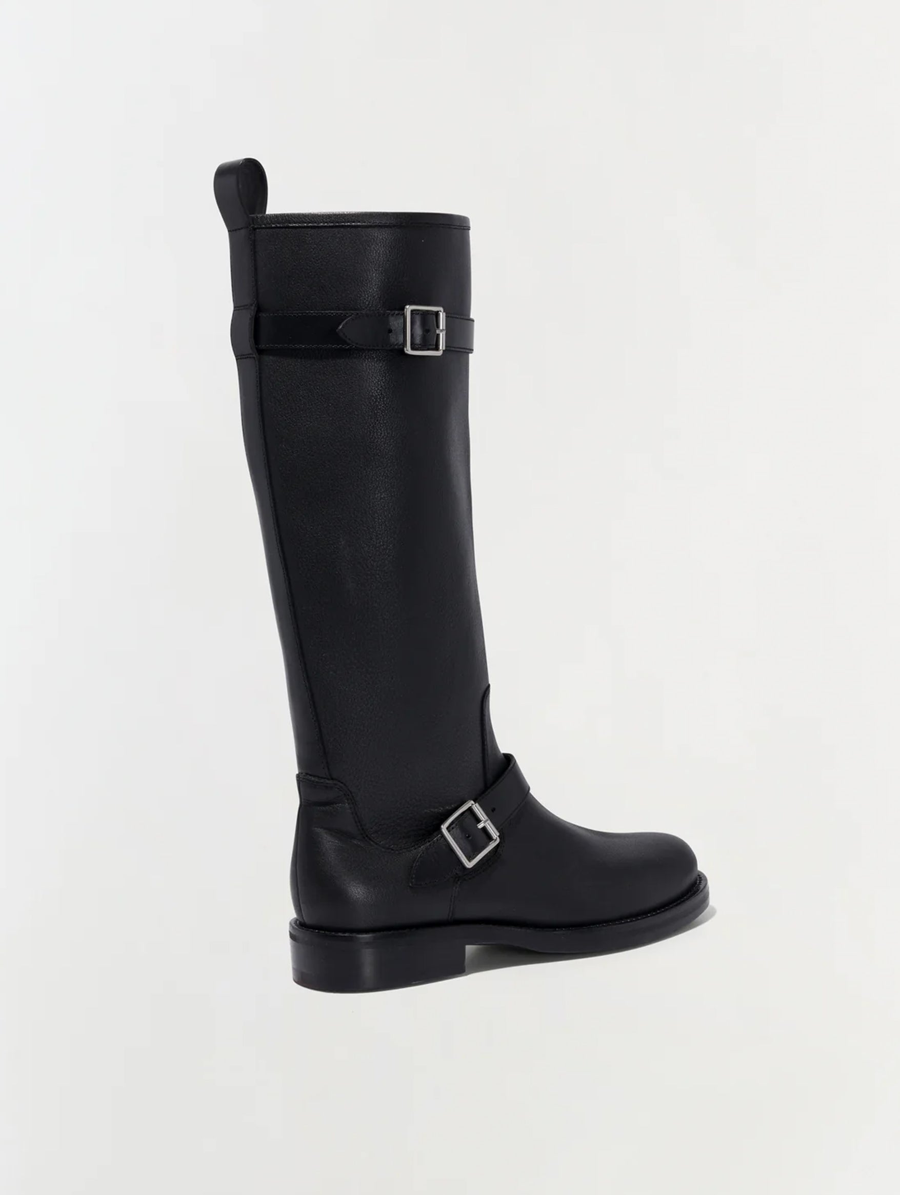 Noah Leather Boot in Black