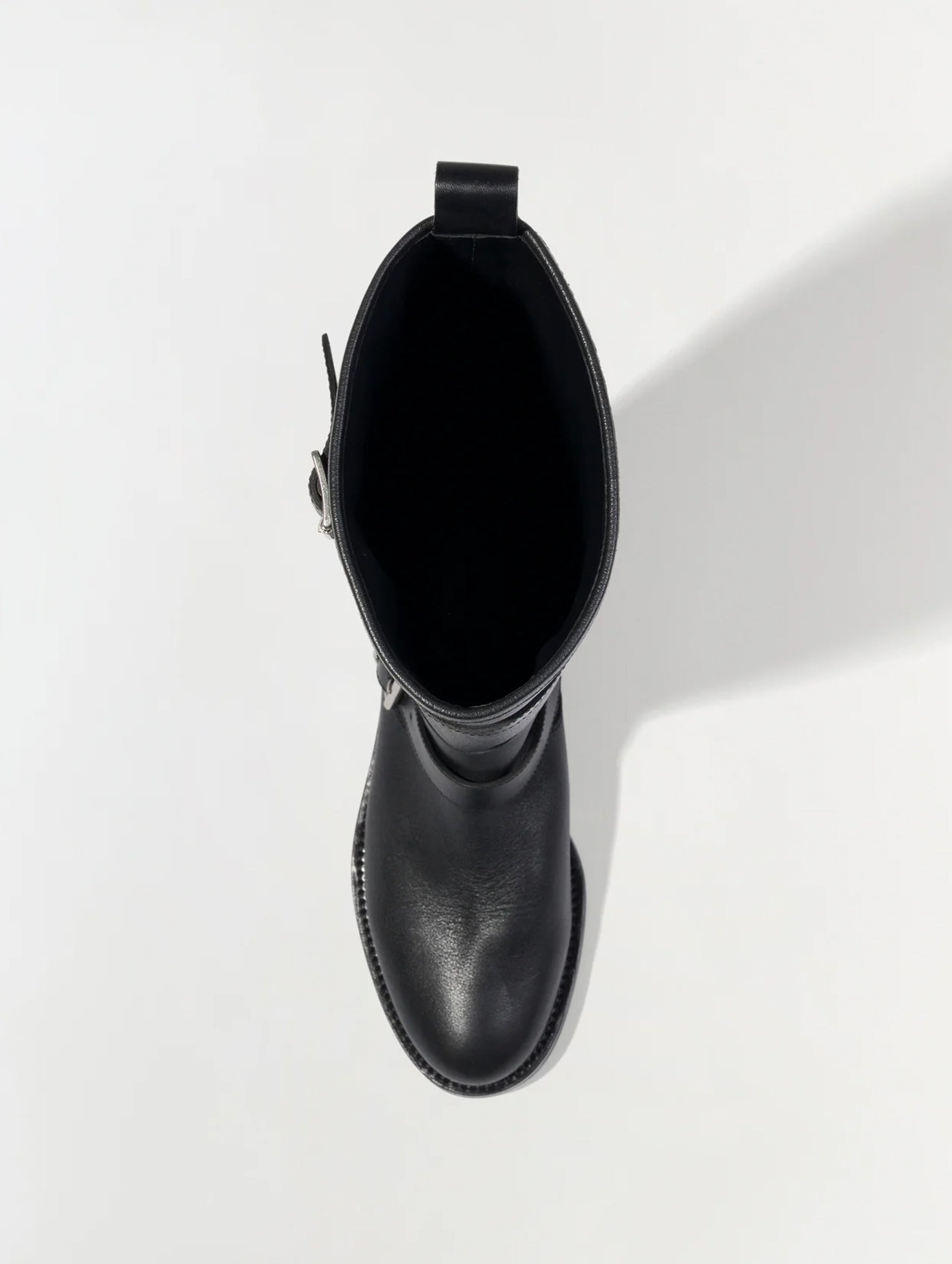 Noah Leather Boot in Black