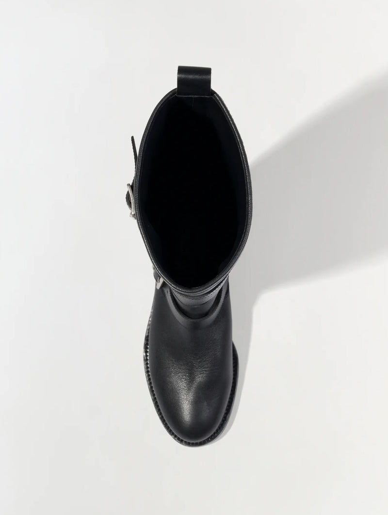 Noah Leather Boot in Black