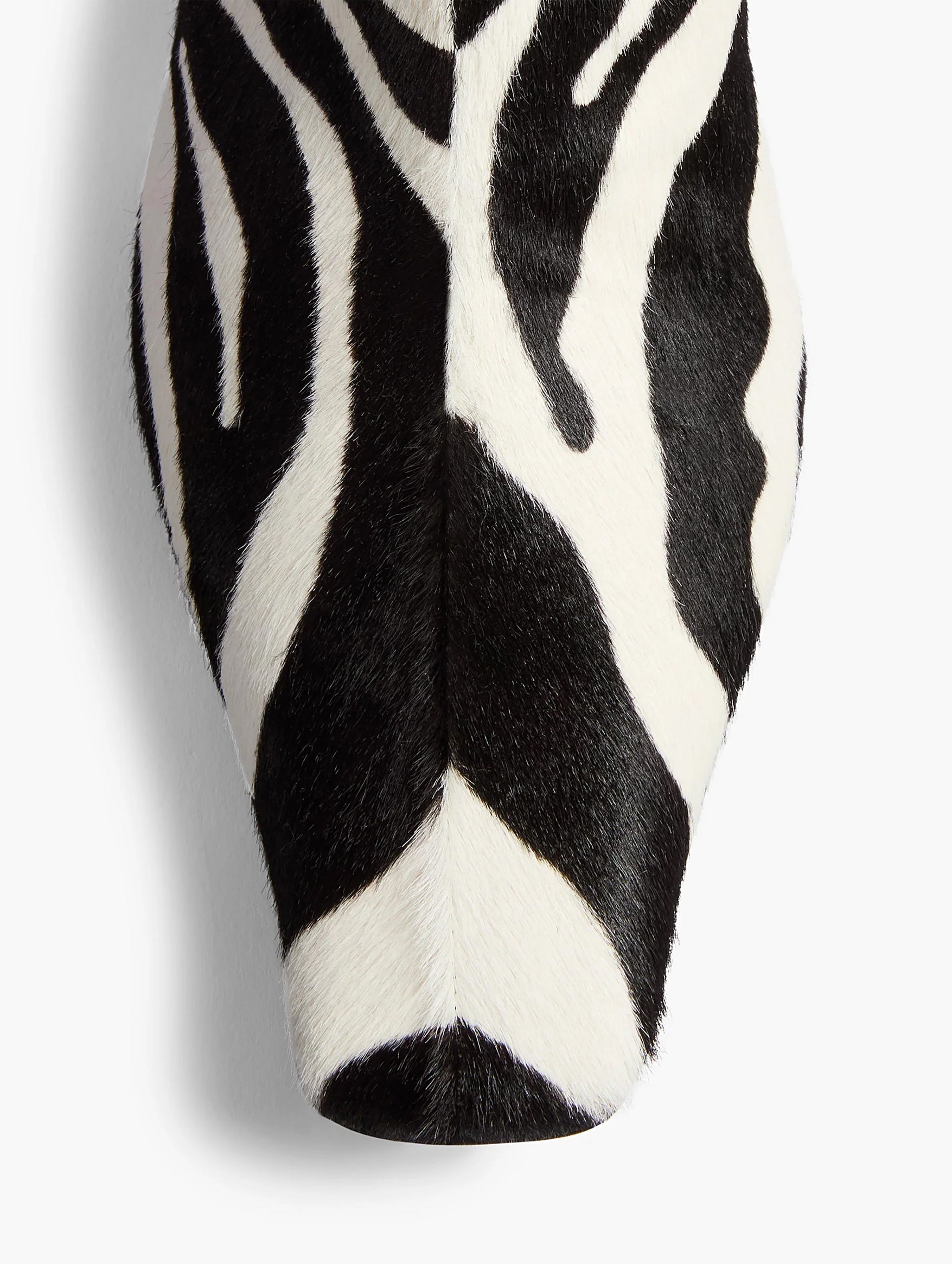 Ona Ankle Boot in Zebra Print Haircalf