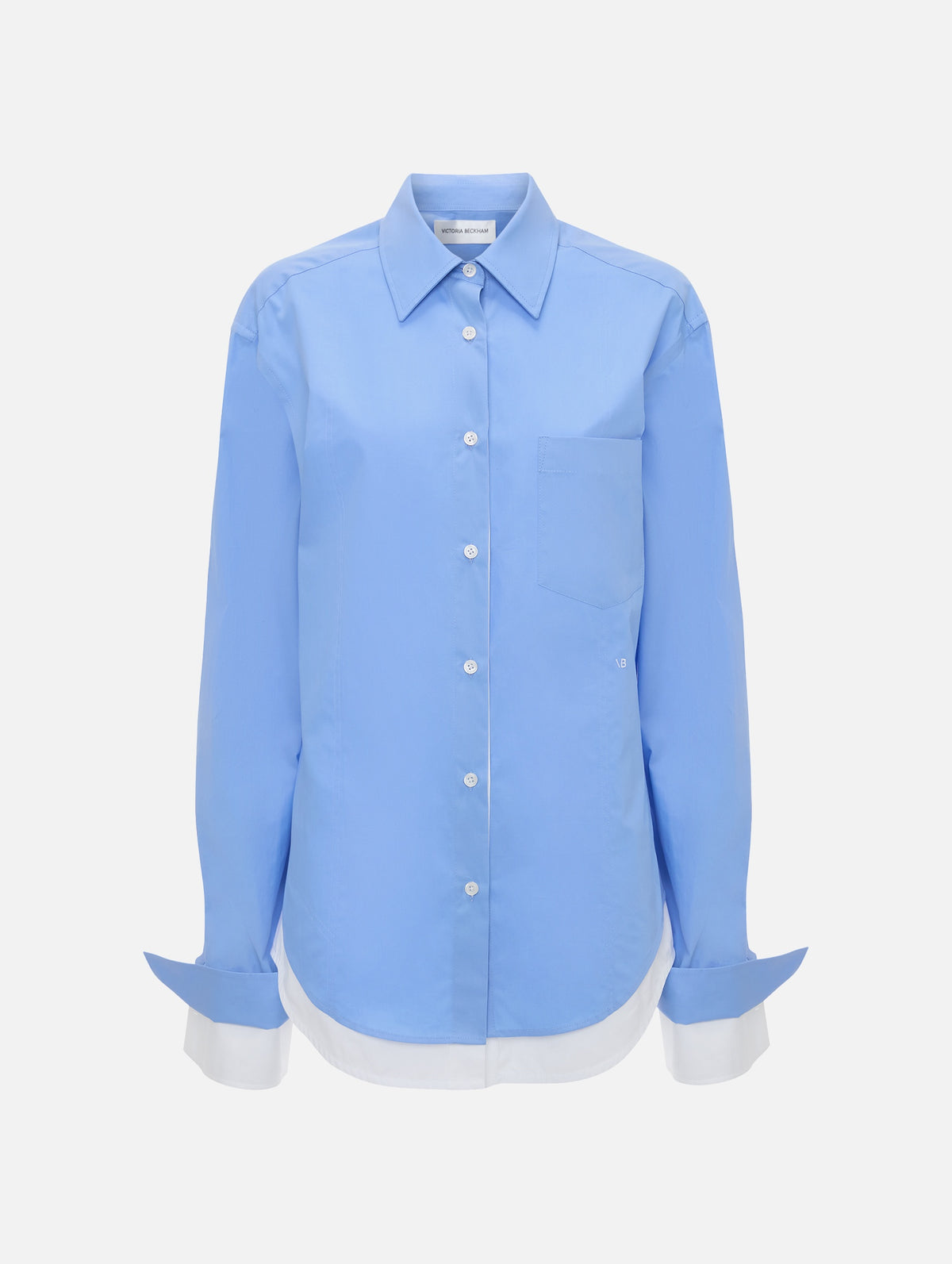 Double Layer Shirt in Oxford Blue