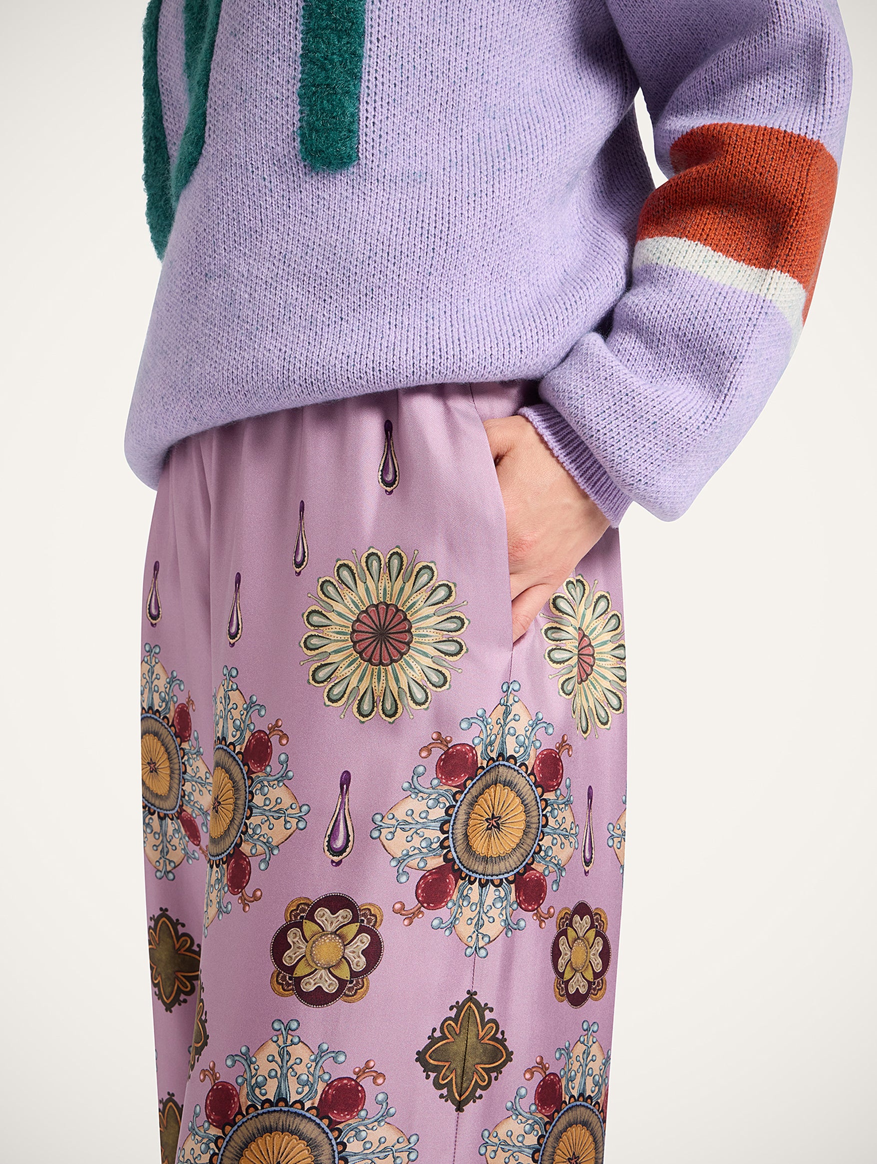 Palazzo Pants in Dusty Pink Nucleus Placée