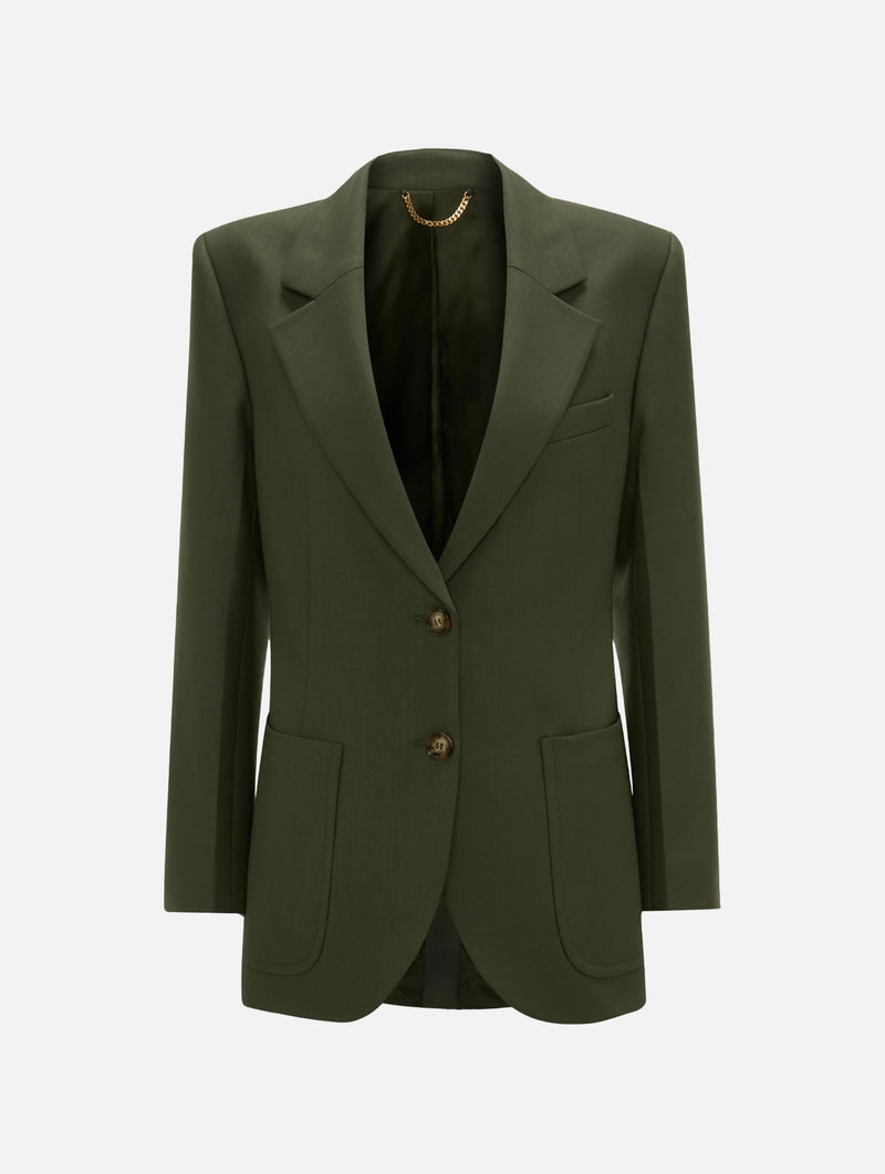 Patch Pocket Jacket in Oregano