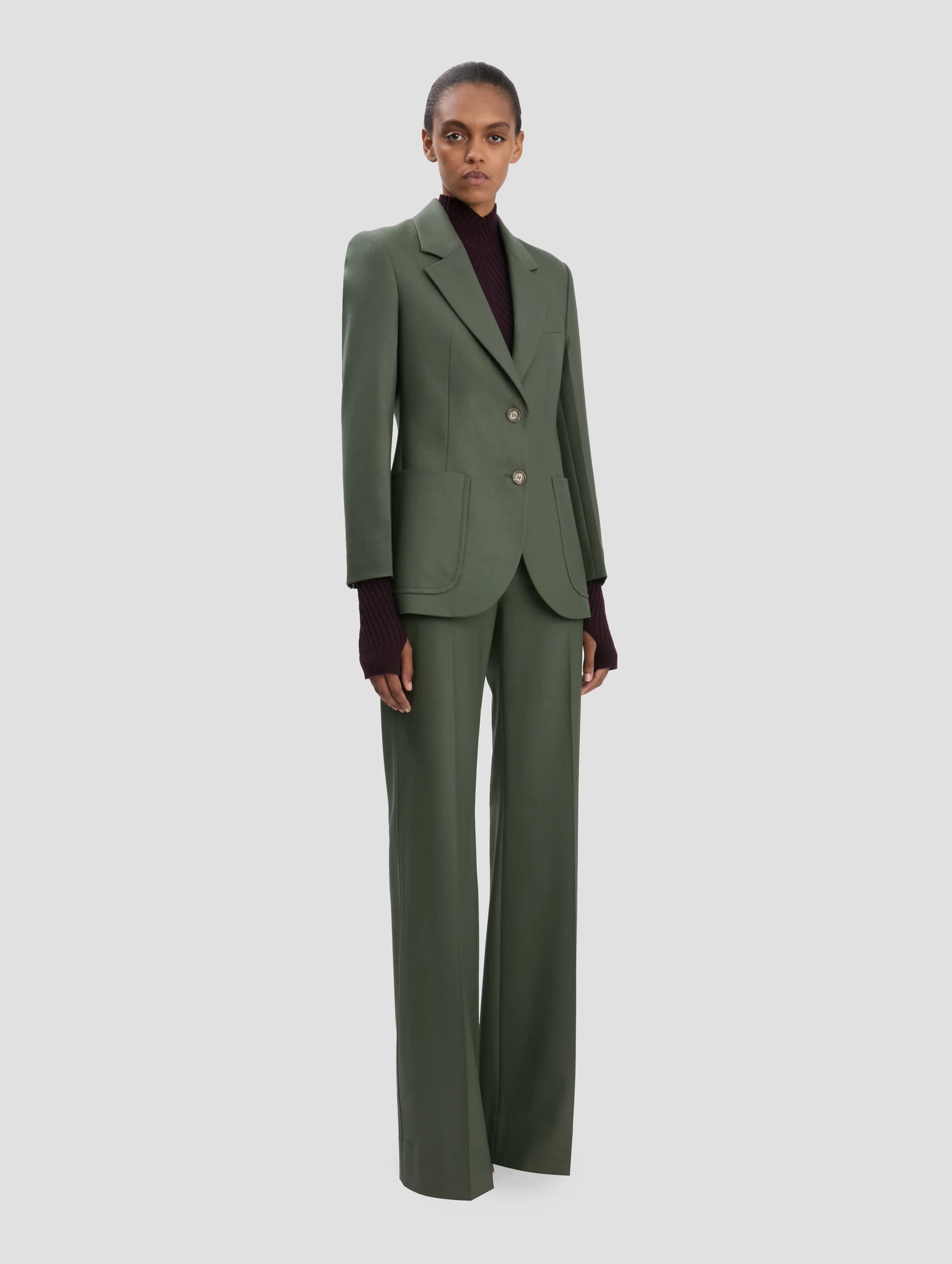 Patch Pocket Jacket in Oregano