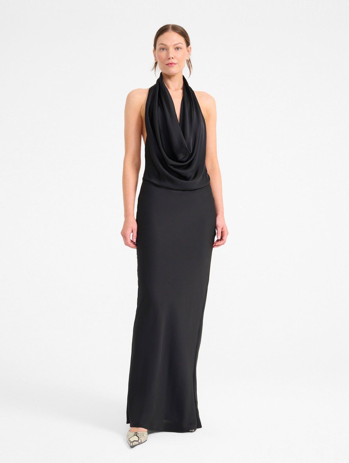 Poppi Silk Dress in Black