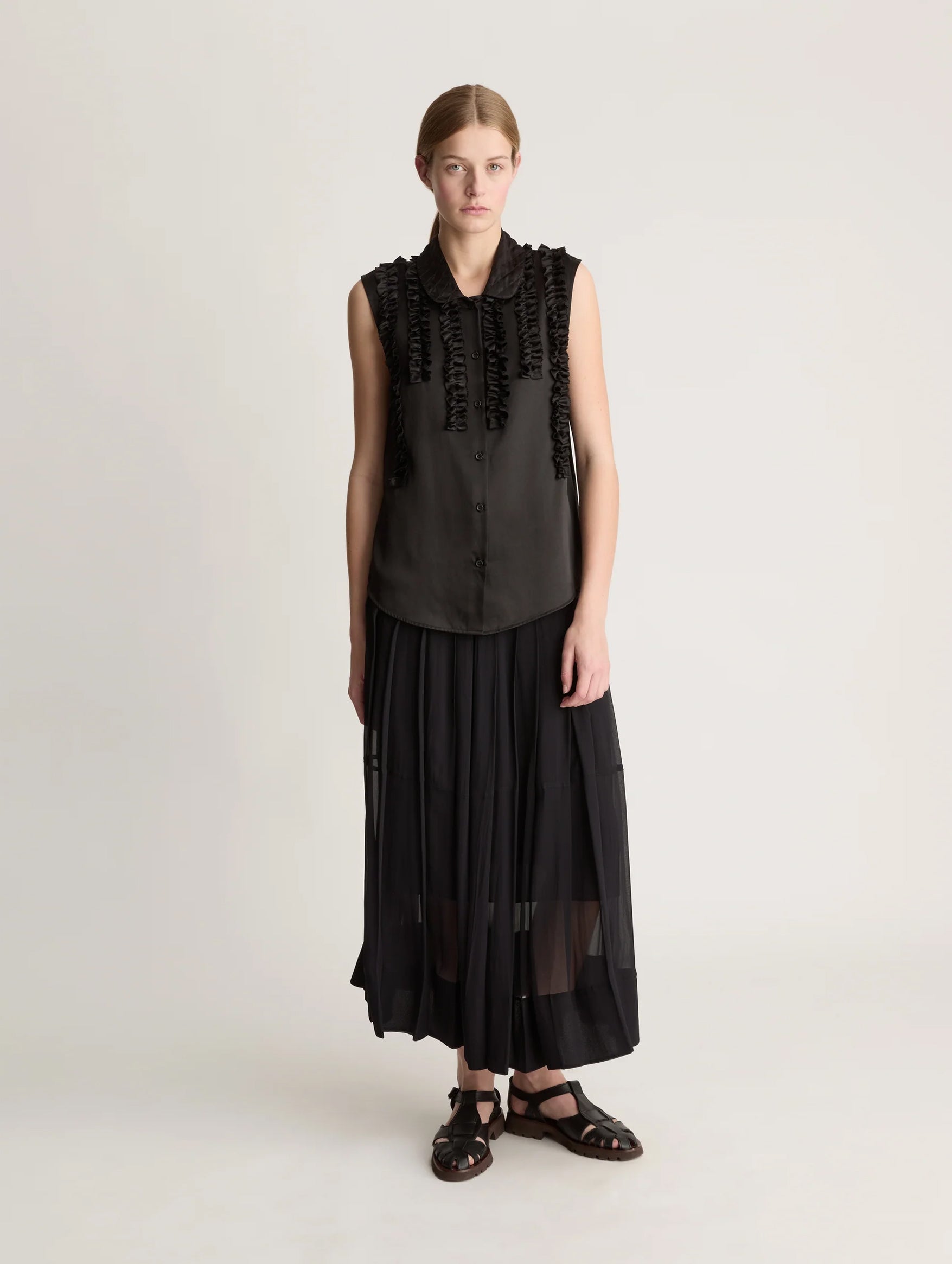 Sherry Sleeveless Blouse in Black