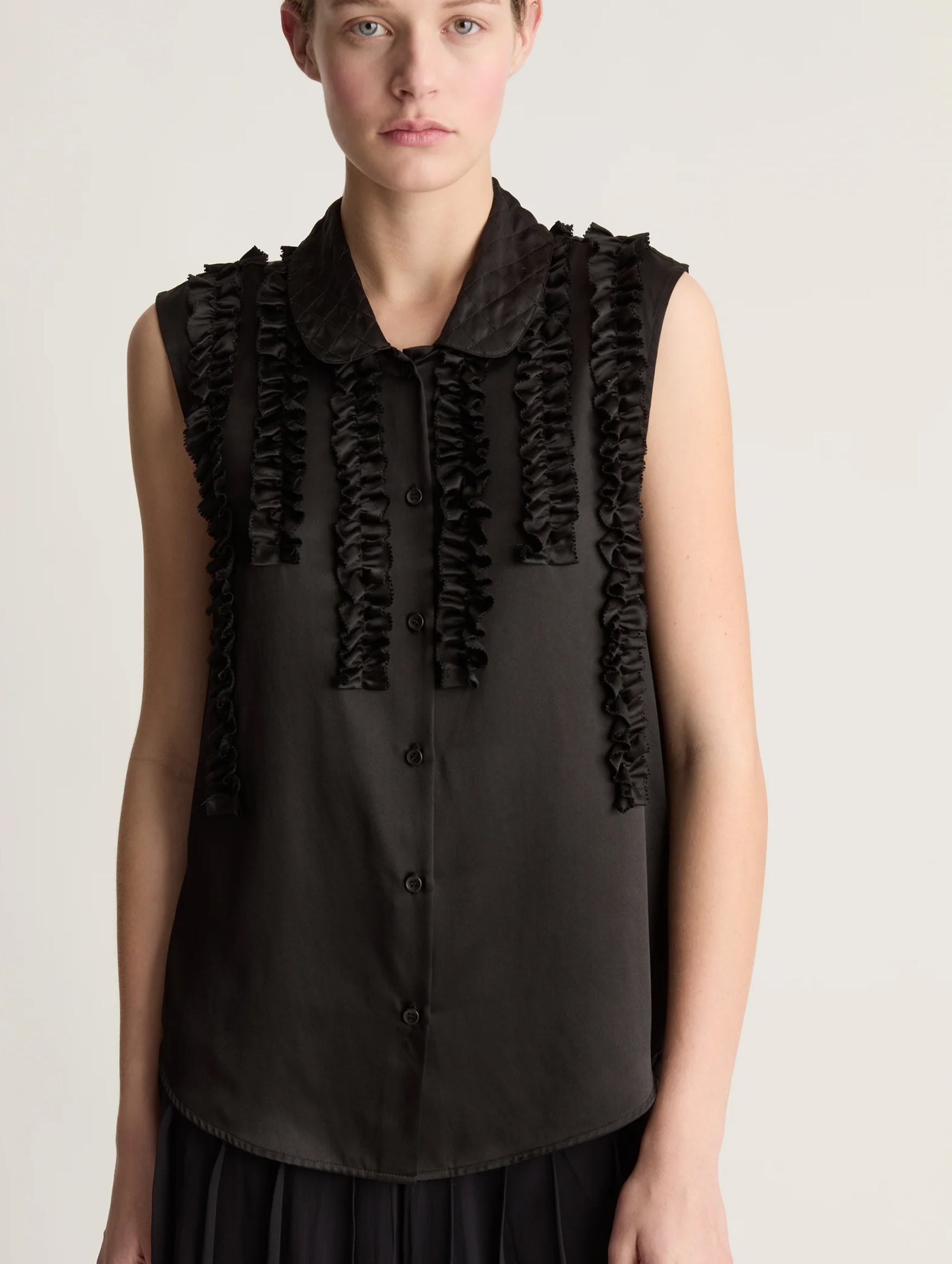 Sherry Sleeveless Blouse in Black