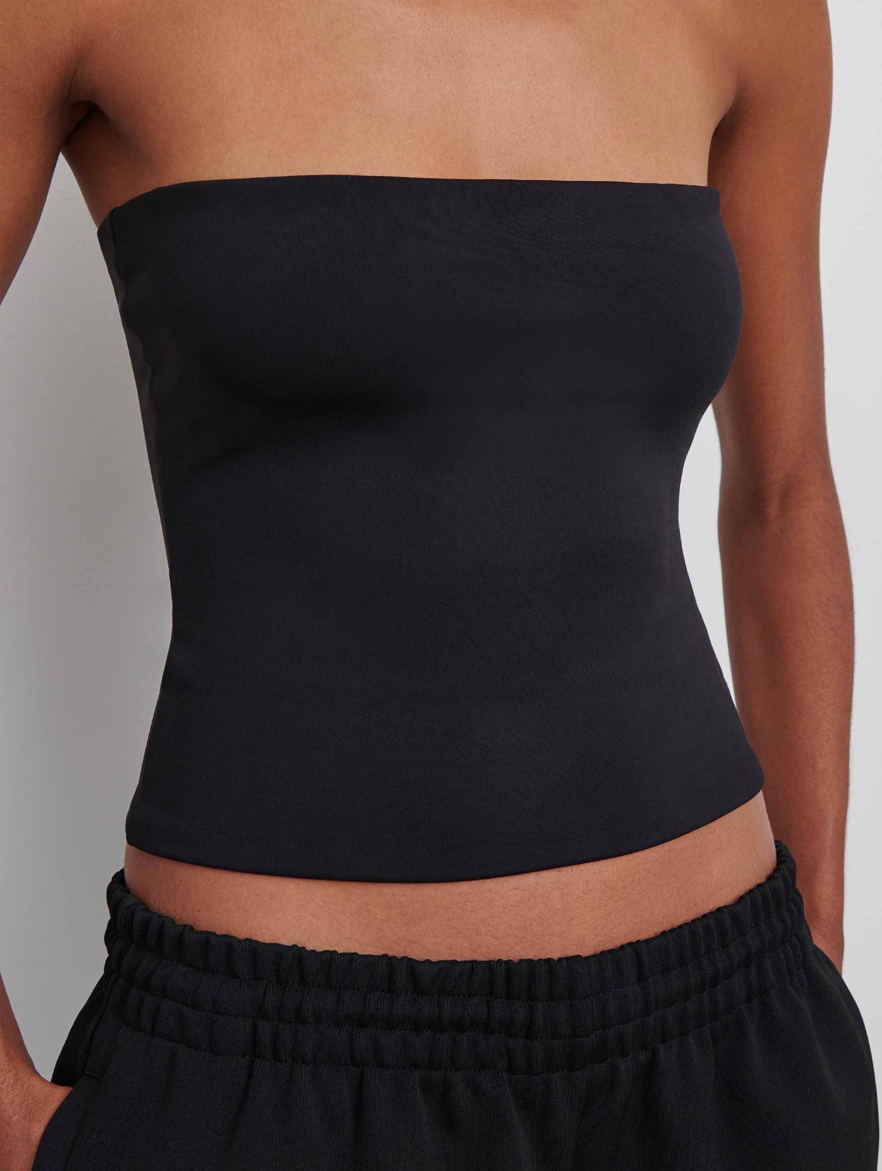 Opaque Tube Top in Black