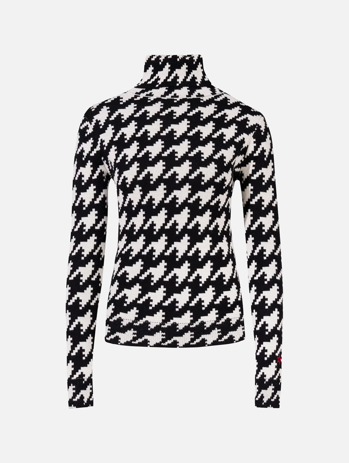 Turtle Neck Sweater in Houndstooth