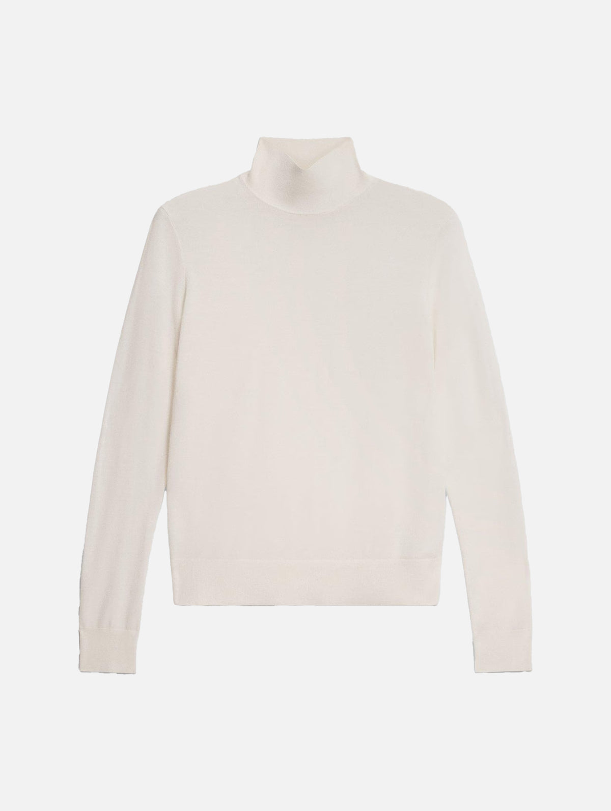 Turtleneck Regal Wool Sweater in Ivory