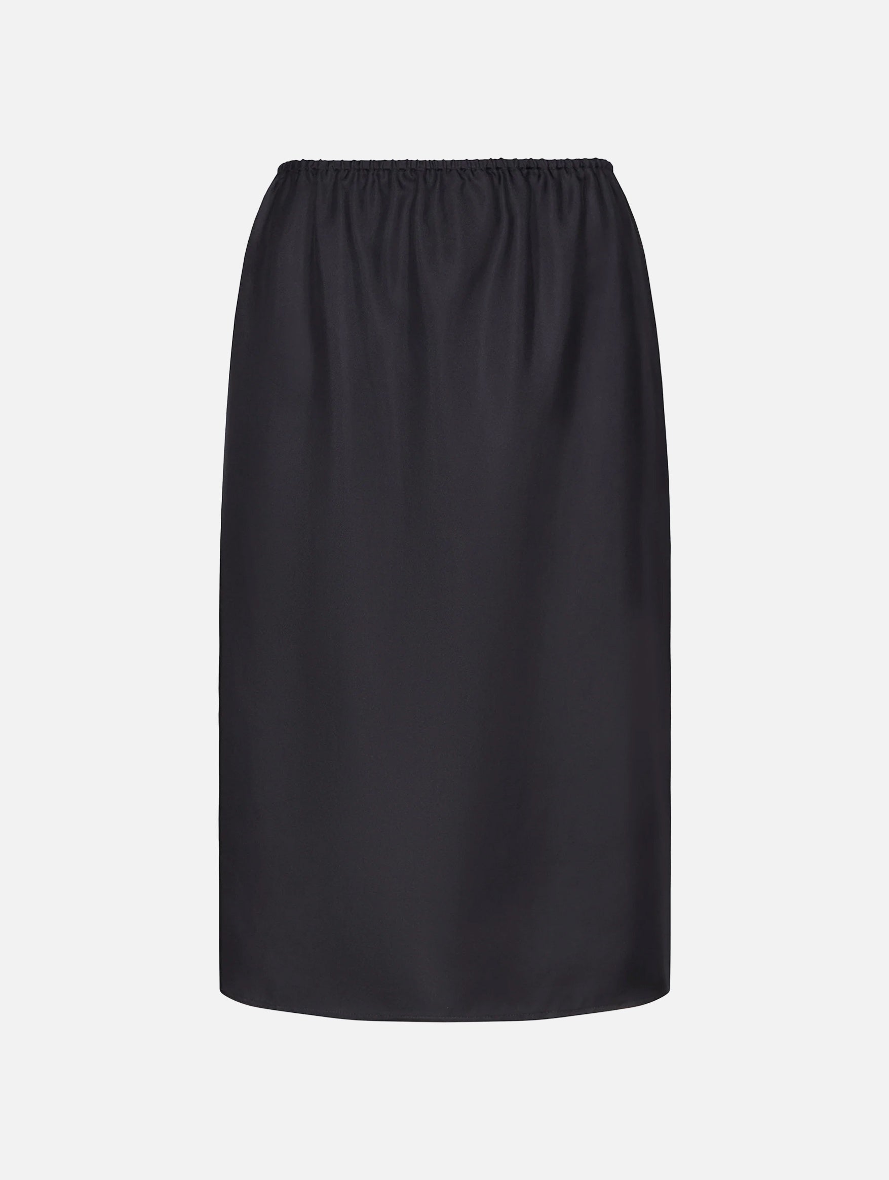 Vasali Silk twill Skirt in Black