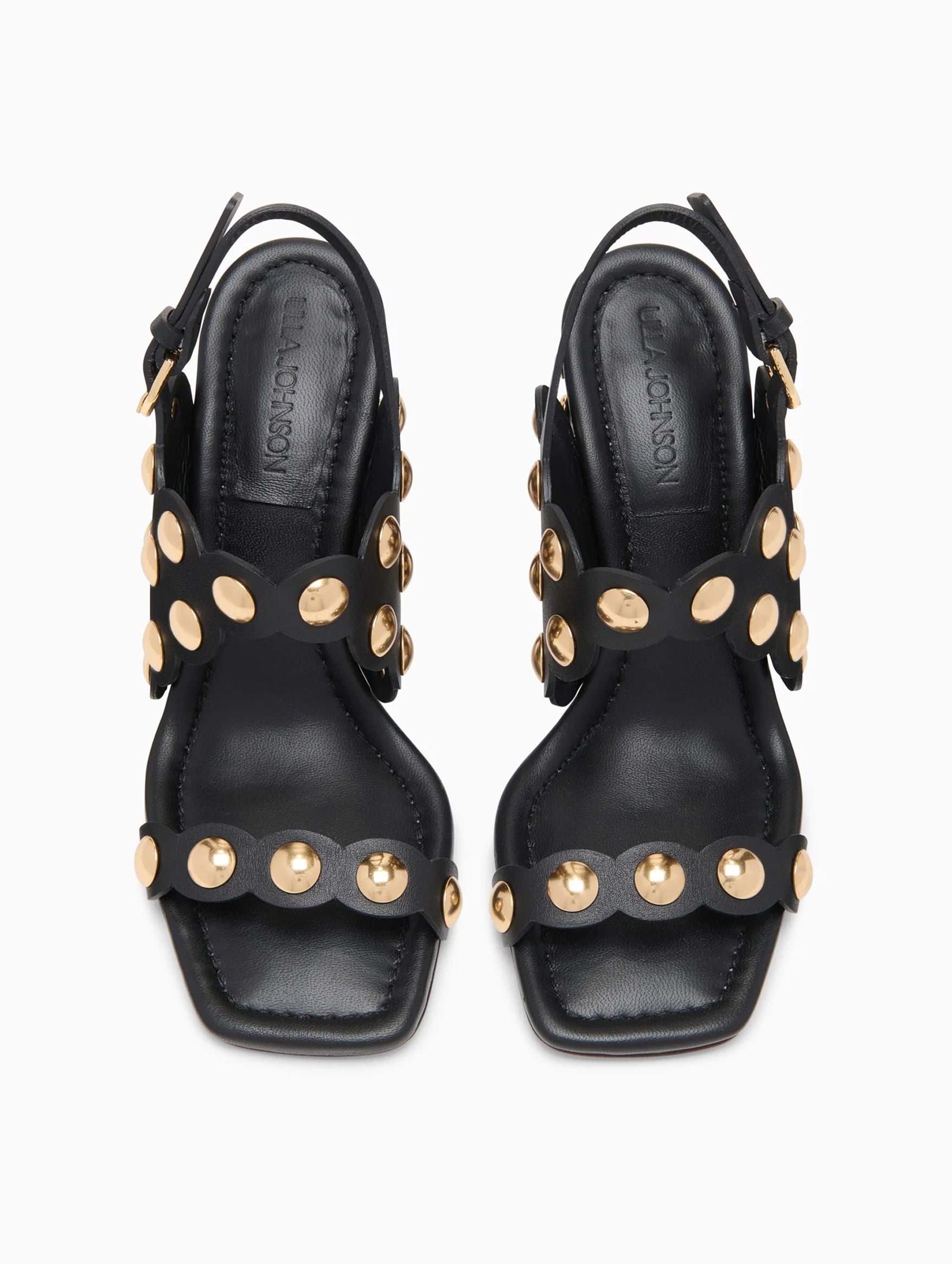 Vendome Studded High Heel in Noir