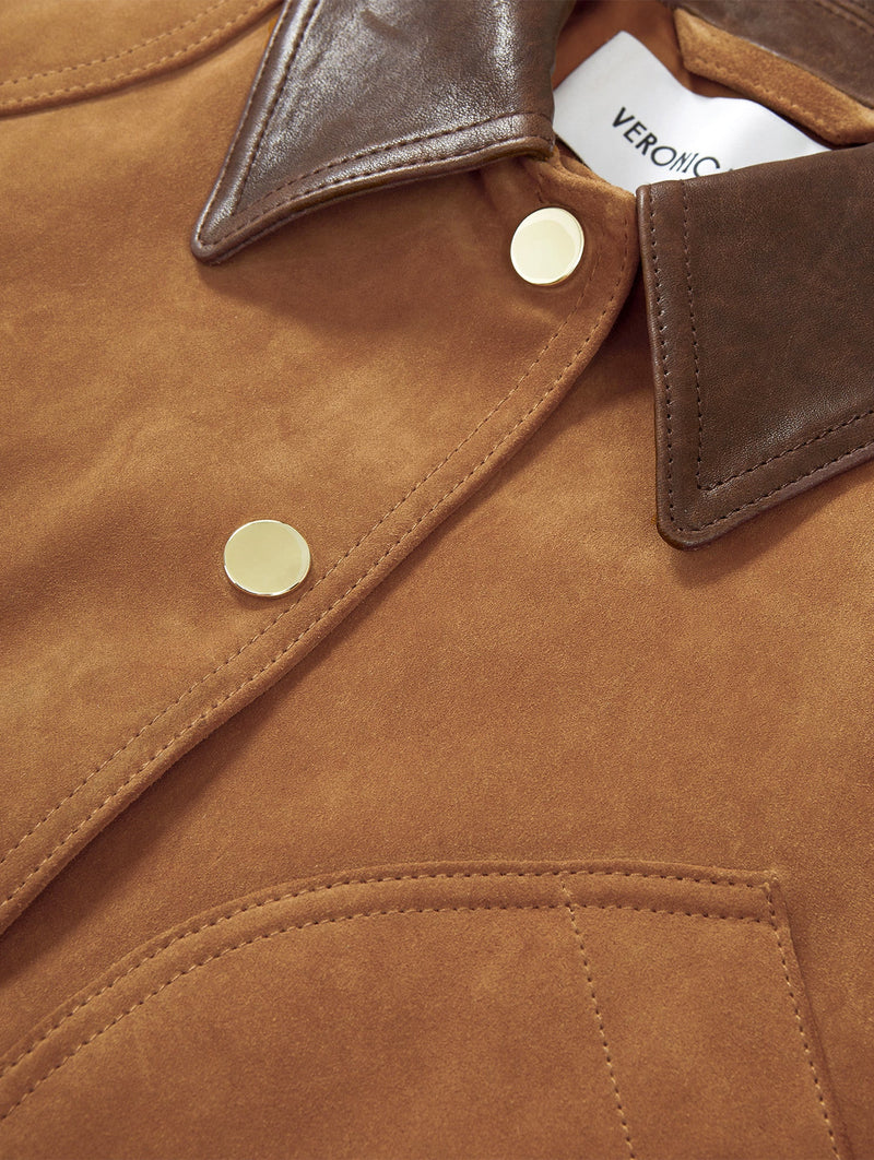 Walters Cropped Barn Jacket in Whisky