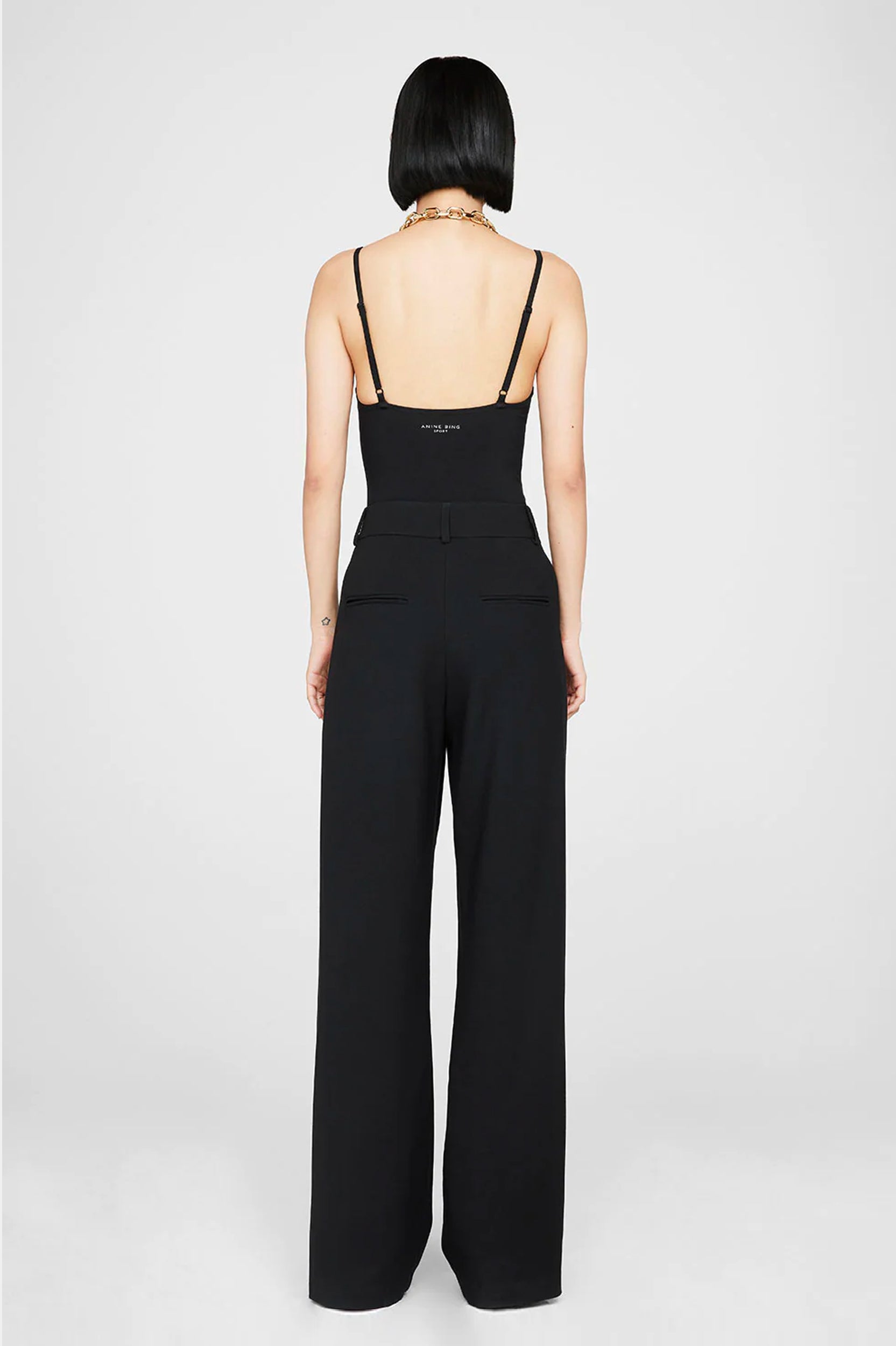 Carrie Pant in Black Twill