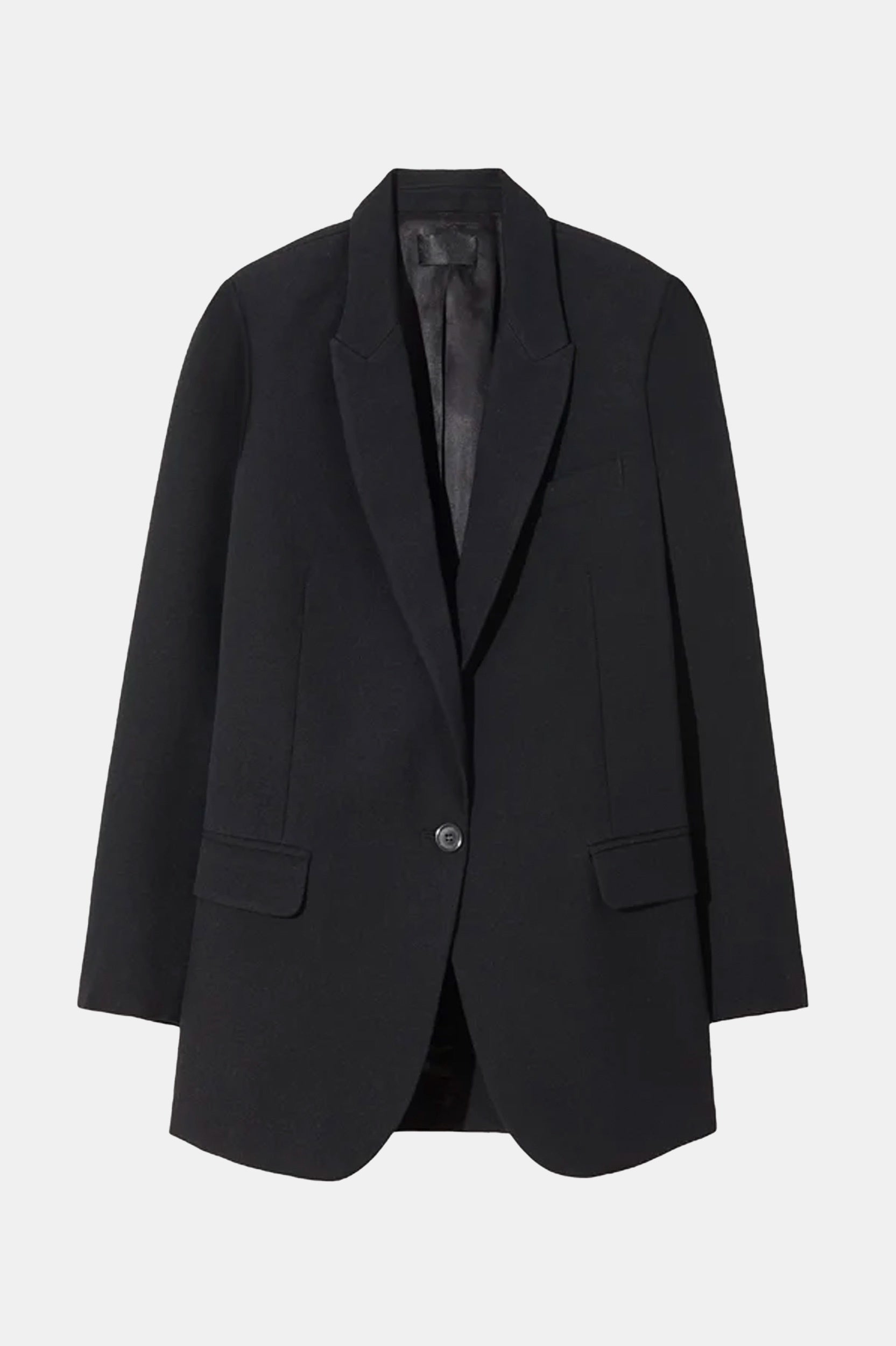 Diane Wool Blazer in Black