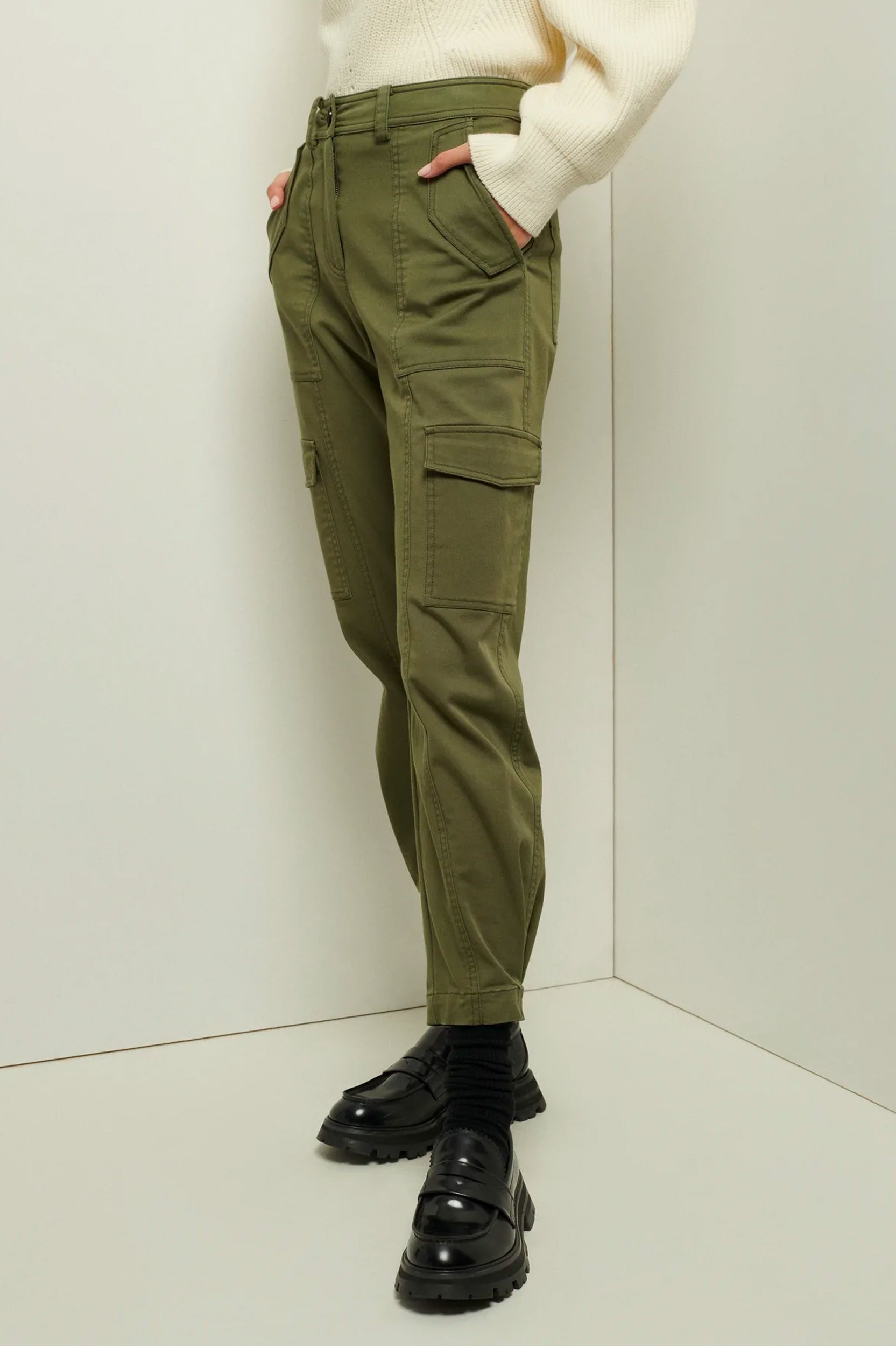 Elian Utility Pant in Fatigue Green