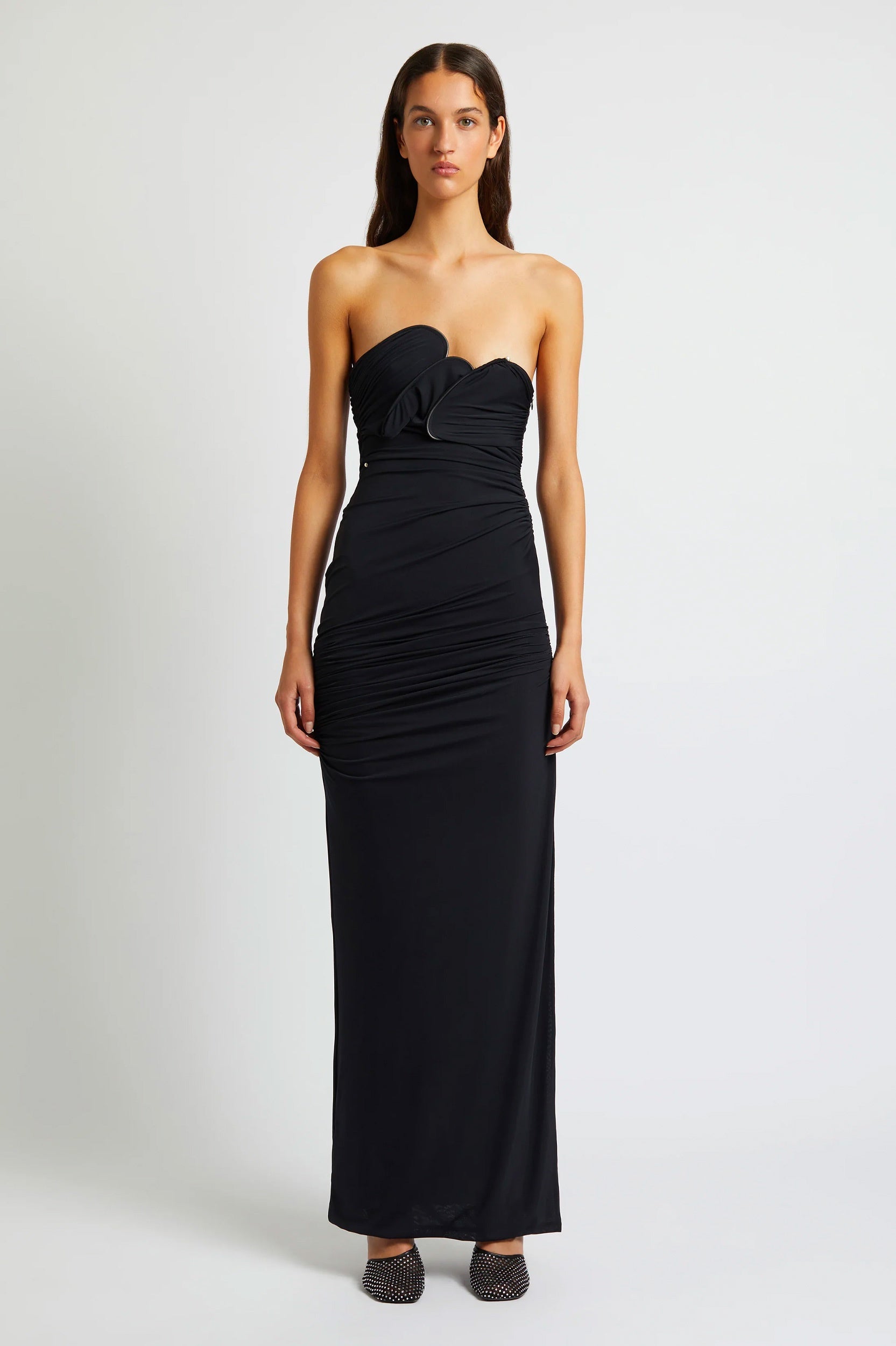 Encompassed Looped Bodice Dress