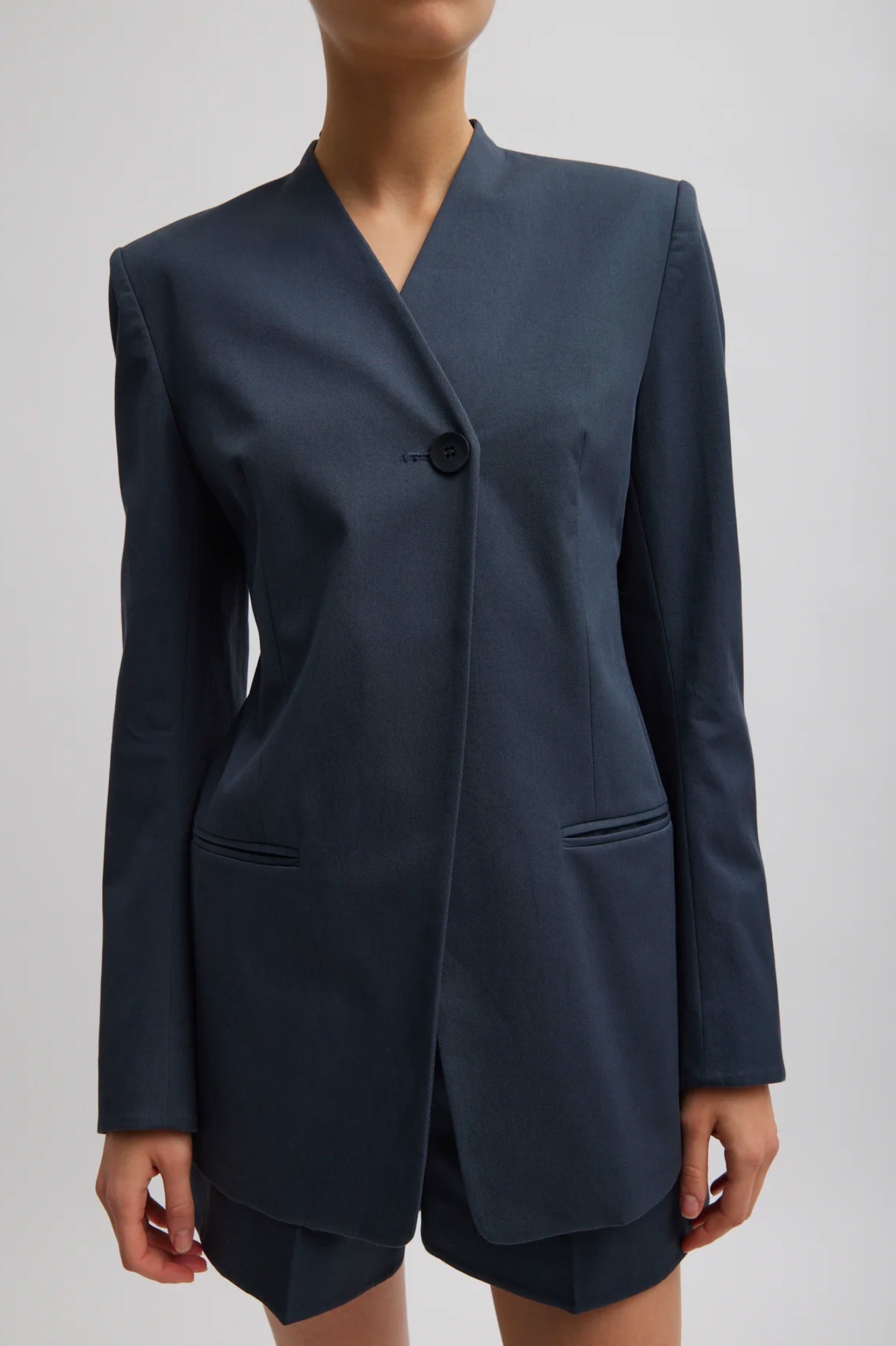 Oliver Cotton Stretch Tricotine Sculpted Blazer