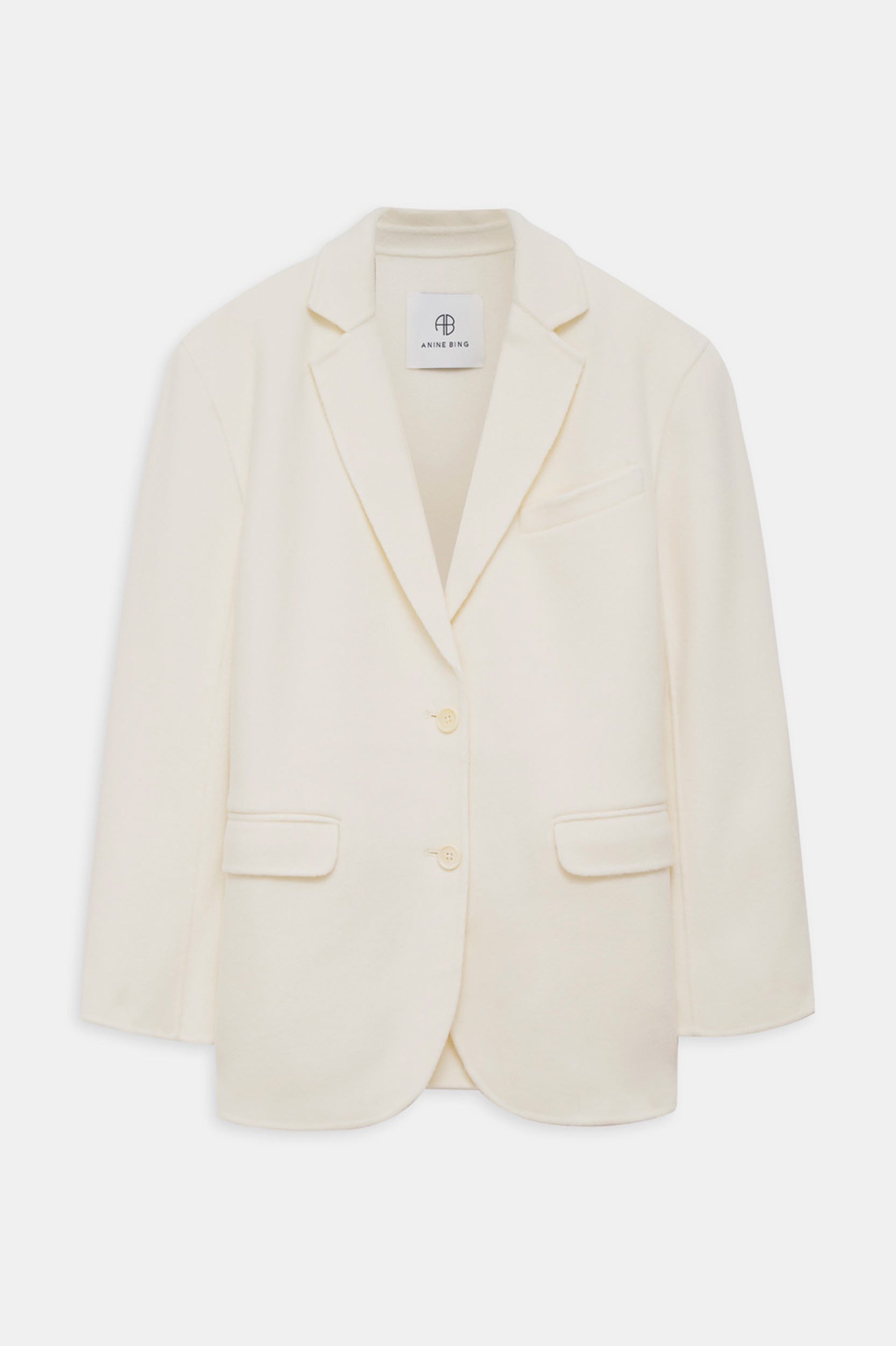 Quinn Blazer in White Cashmere Blend