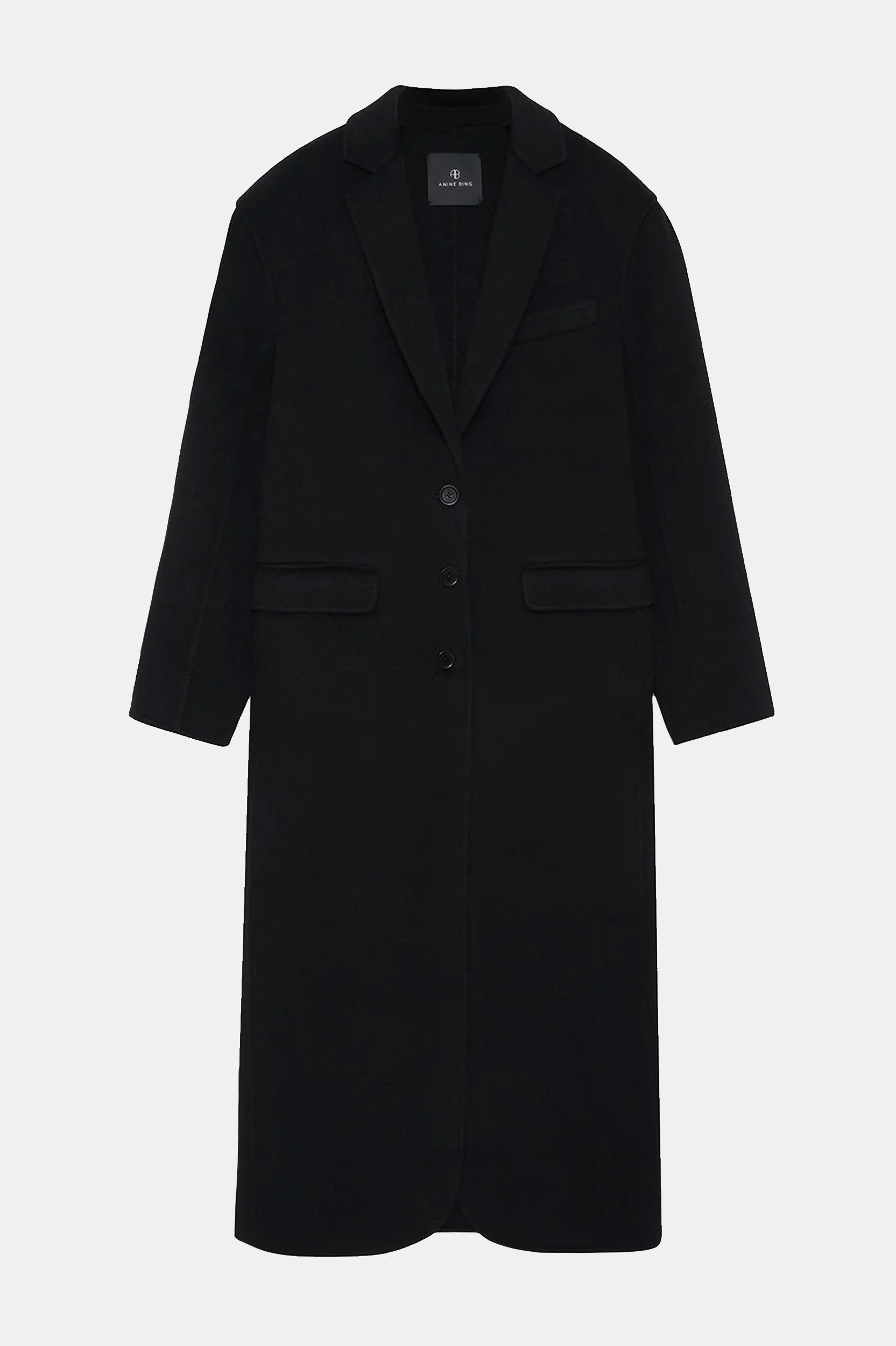 Quinn Coat in Black Cashmere Blend