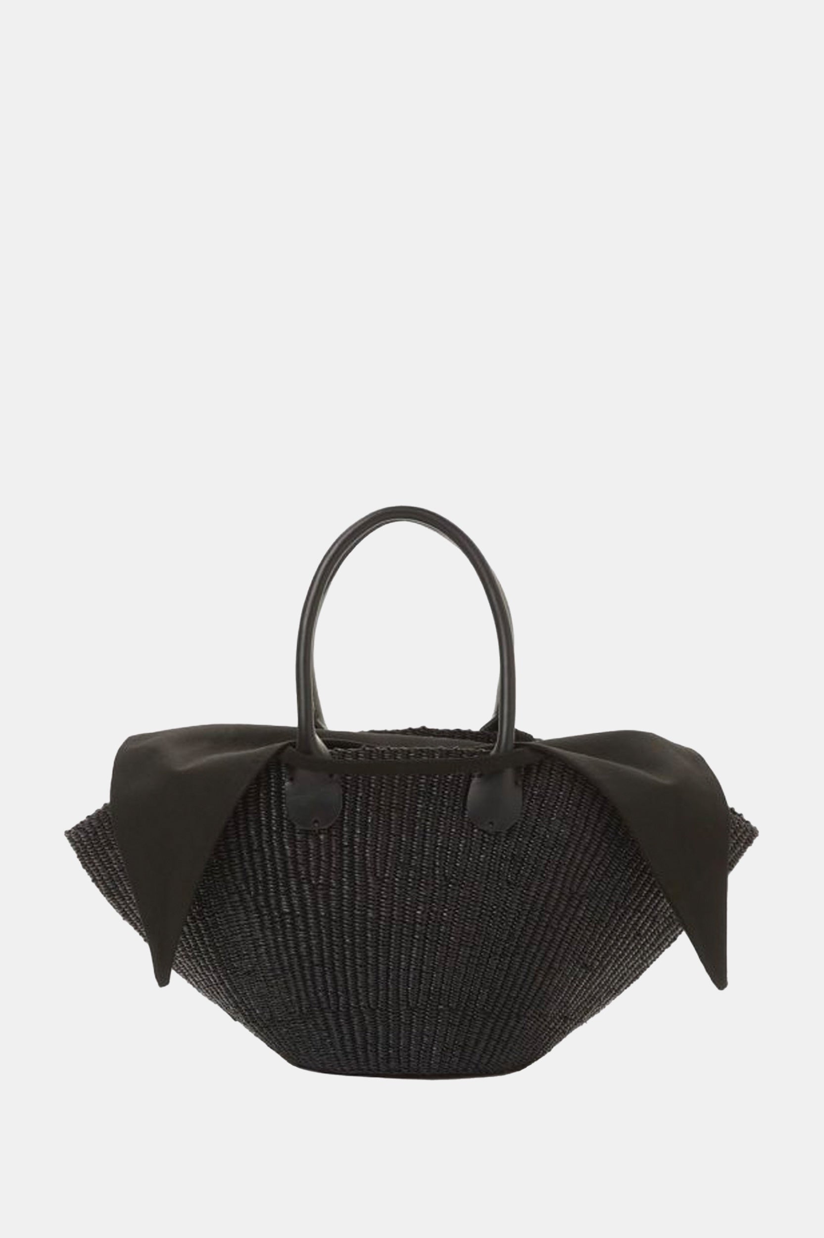 Sophia Straw Bag in Black