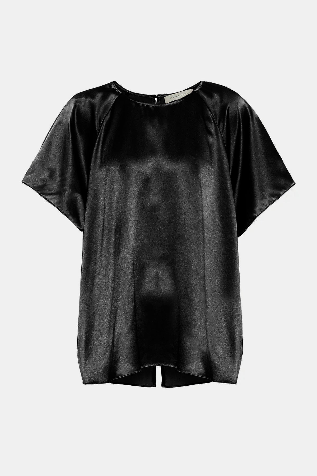 Stella Silk Raglan Tee in Black