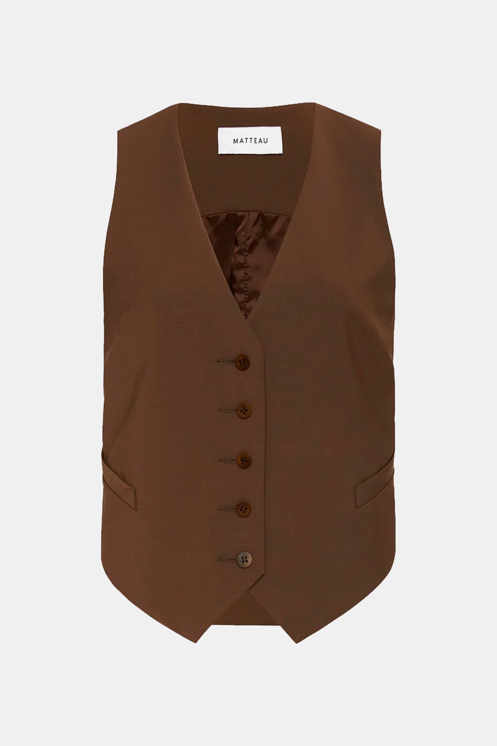 Tailored Waistcoat in Coffee